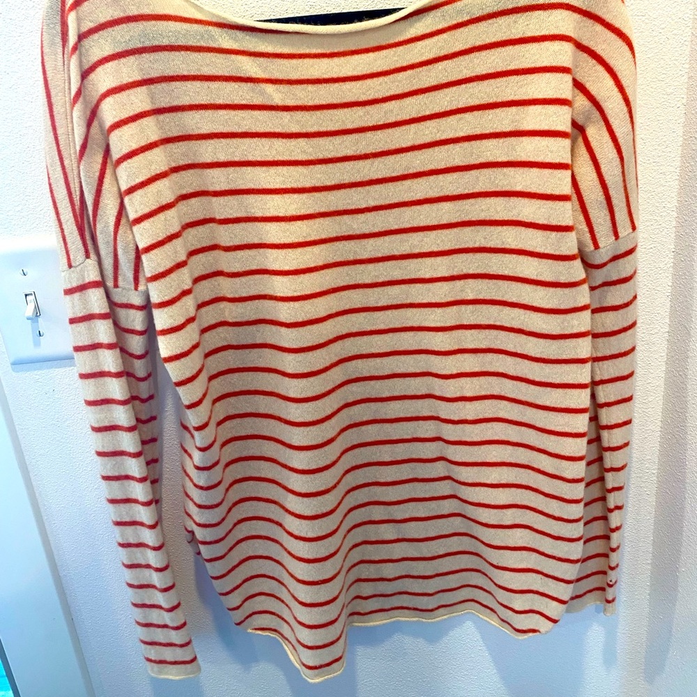 Cashmere JCrew striped sweater
